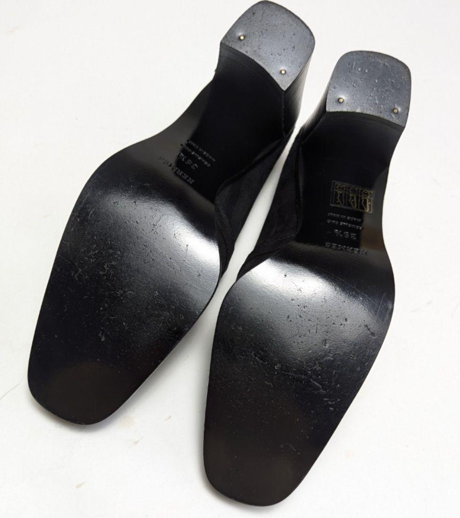 新品そっくりさん⭐エルメスHERMES シェーヌダンクル パンプス 36.5 黒