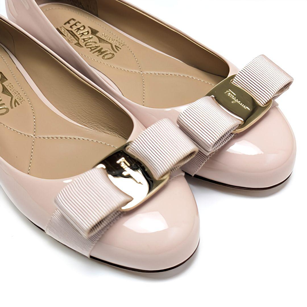 未使用さん♥フェラガモFerragamo ヴァリナ パンプス 5D ピンク