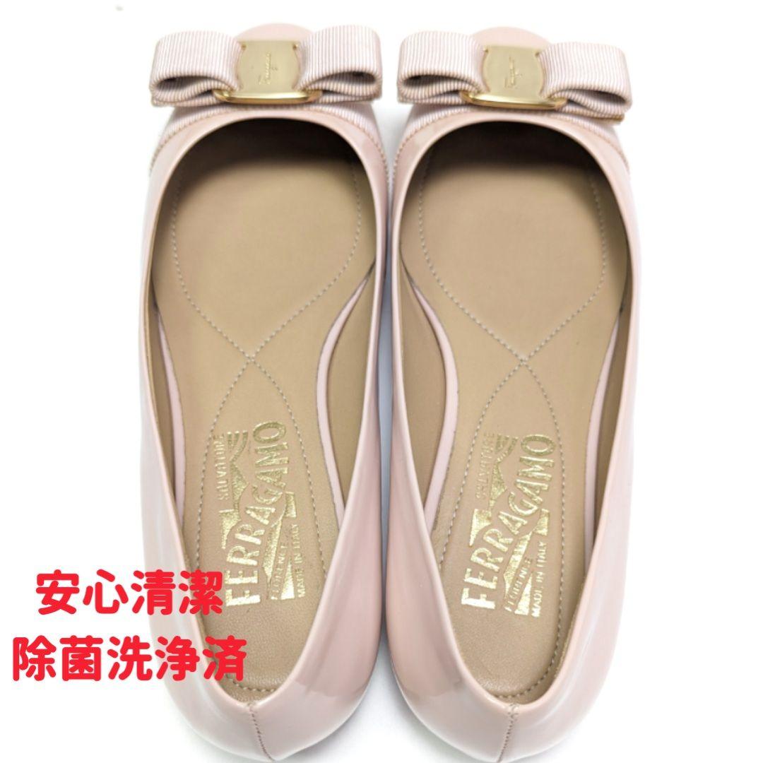 未使用さん♥フェラガモFerragamo ヴァリナ パンプス 5D ピンク