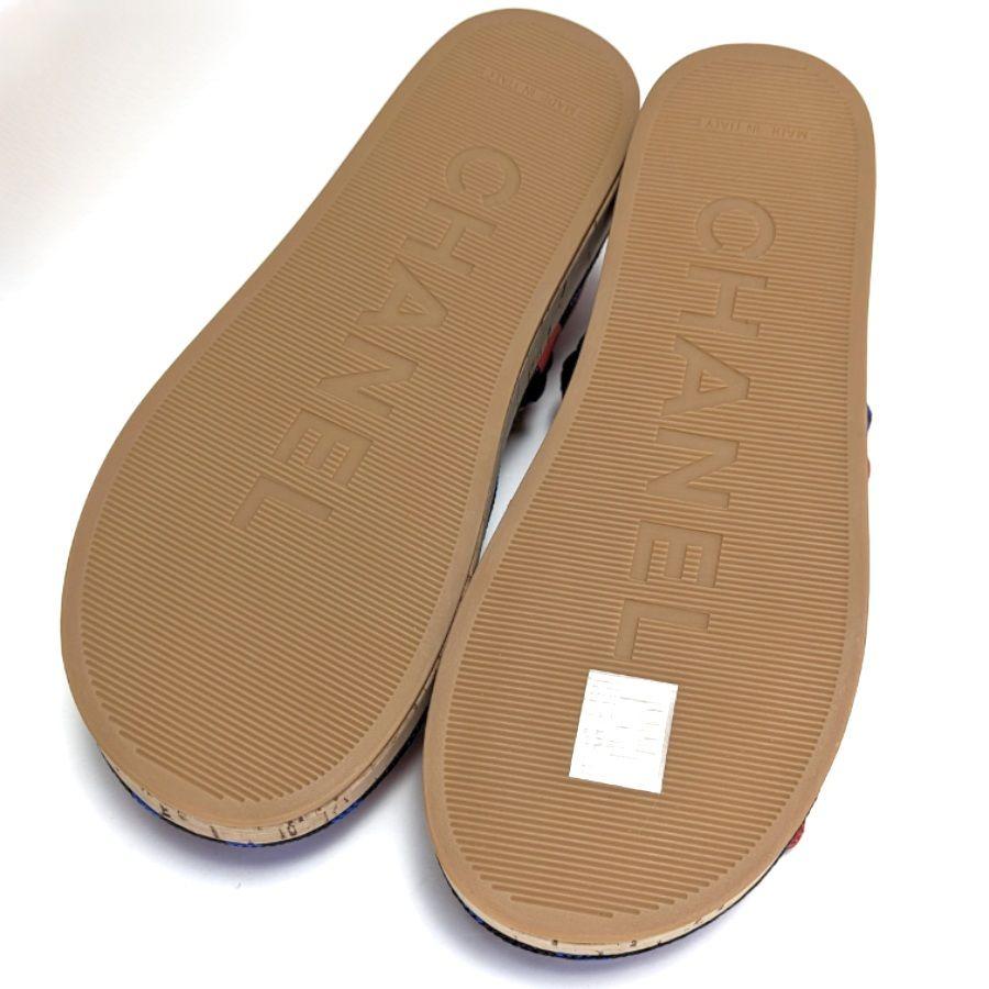 未使用さん♥CHANELシャネル マトラッセ ロープ サンダル37C