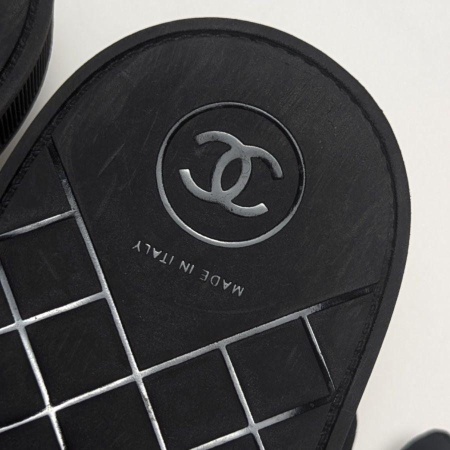 新品そっくりさん⭐CHANELシャネル パール フットベッドサンダル 36.5C