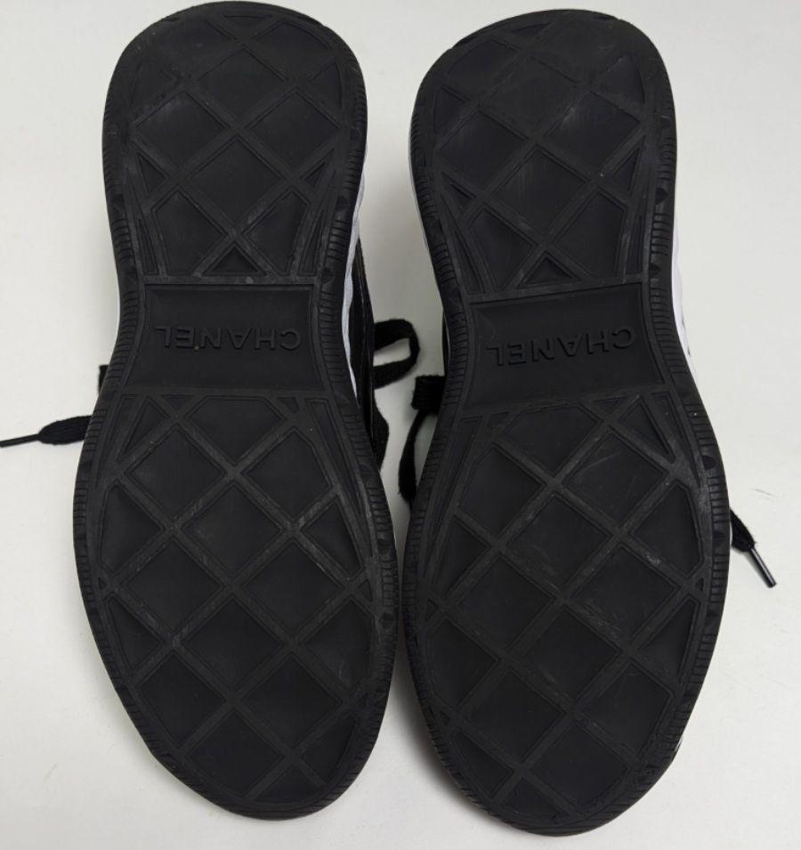 新品そっくりさん⭐CHANELシャネル ココマーク スニーカー 37 黒