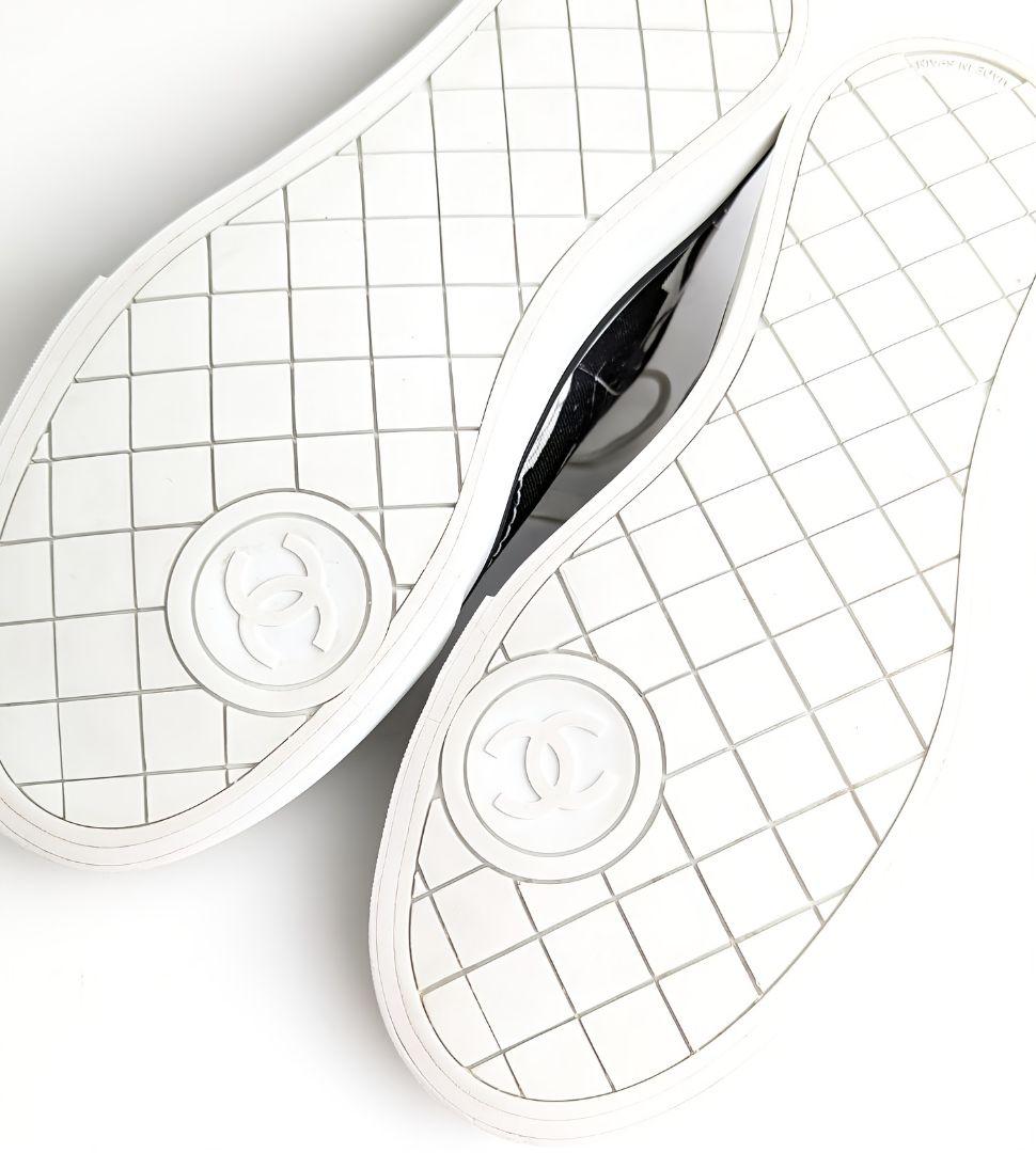 未使用同様美品♥CHANEL シャネル ローカット ロゴスニーカー 38