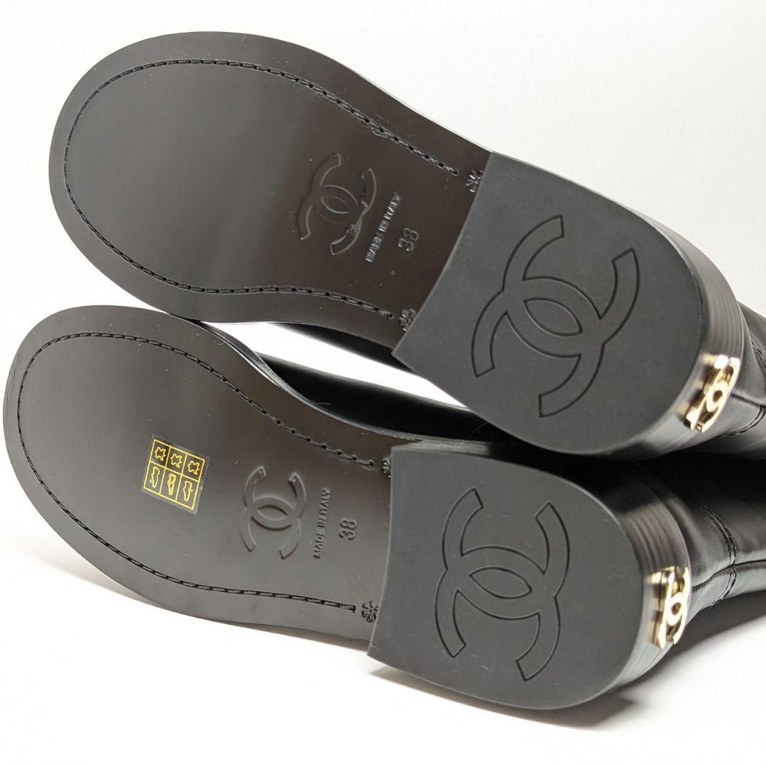 未使用さん♥CHANELシャネル ココマーク ロングブーツ 38