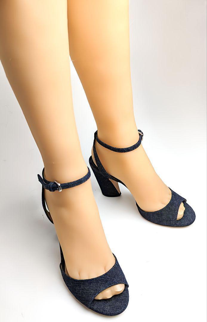 未使用美品♥ジミーチュウJIMMY CHOO MIRANDAデニム サンダル36