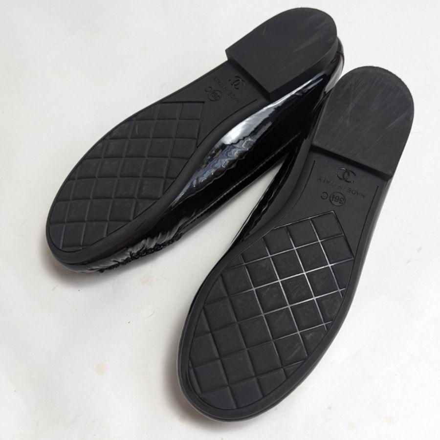 新品そっくりさん⭐CHANELシャネル ココマーク フラットシューズ 36.5C