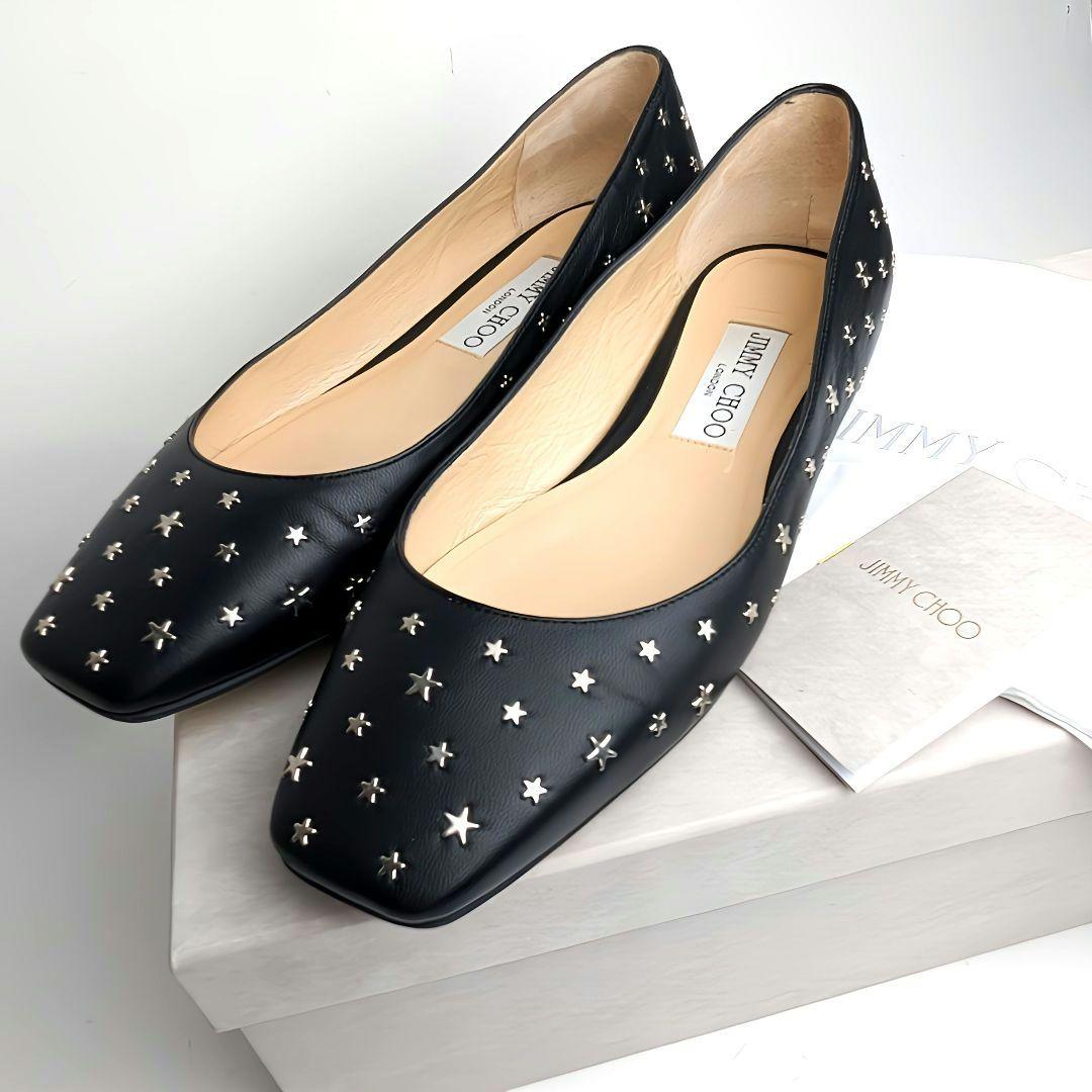 新品そっくりさん⭐ジミーチュウJIMMY CHOO スターチャーム フラット36