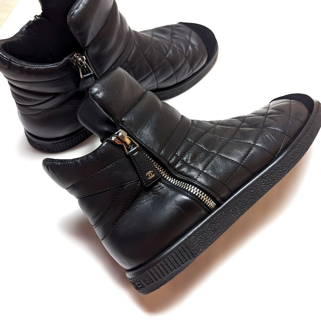 今週のマダムのおすすめ⭐CHANELシャネル マトラッセ ショートブーツ 37