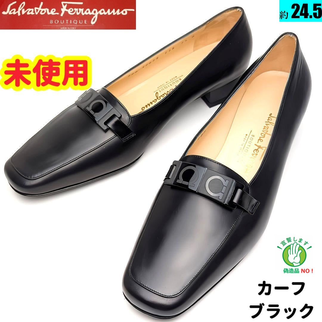 素材クロコ型押しレザー未 使 用！Salvatore Ferragamo フェラガモ