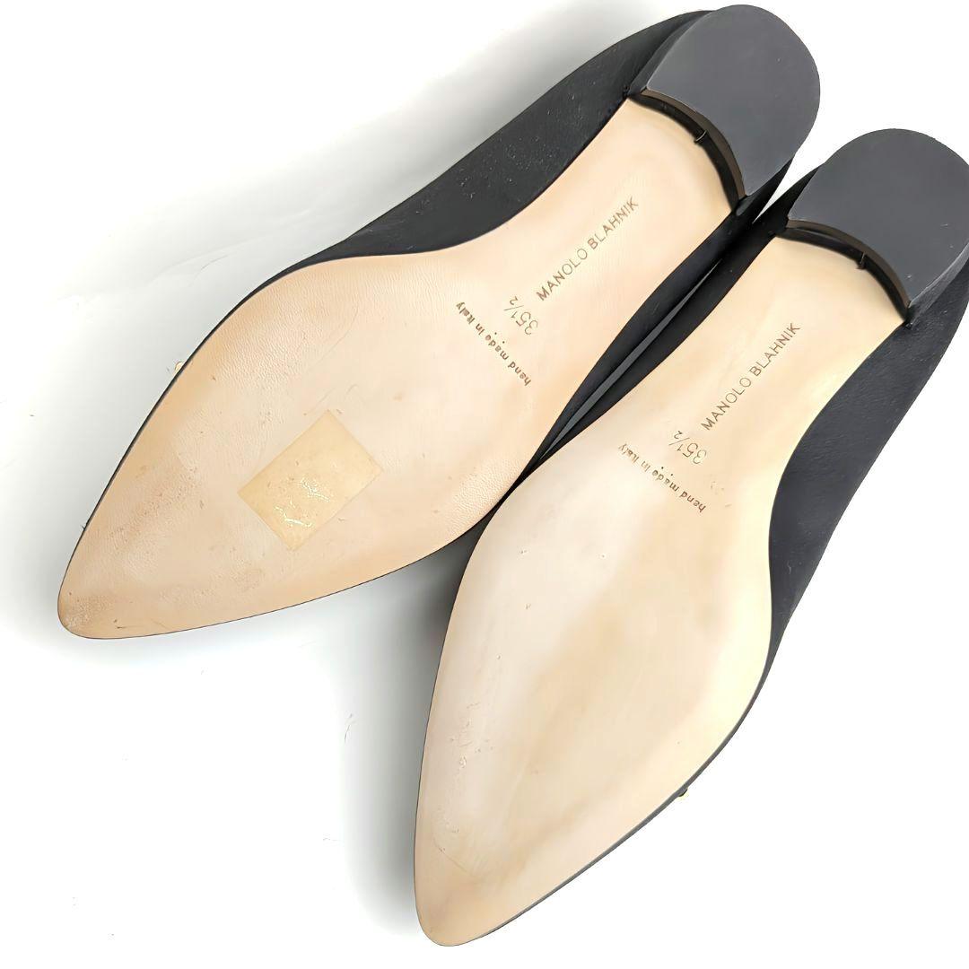 未使用同様美品❤マノロブラニクMANOLO BLAHNIKルルムフラットパンプス