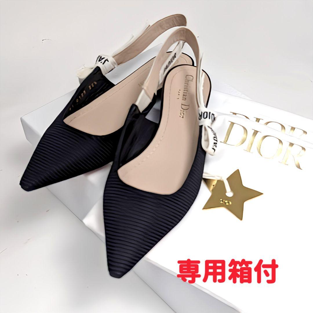未使用さん♥J’A DIOR ジャディオール フラット パンプス35.5 黒