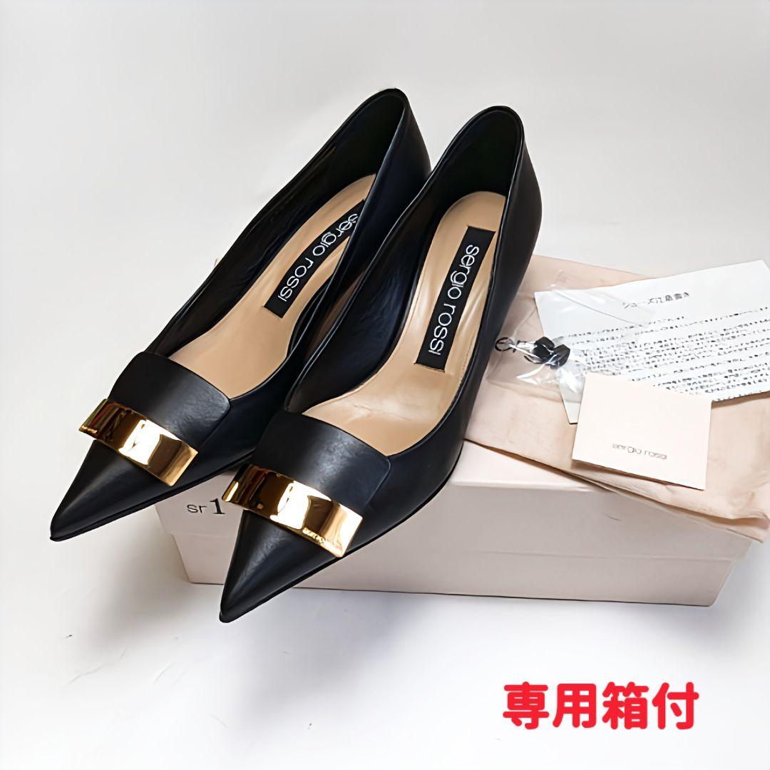 新品そっくりさん⭐sergio rossi セルジオロッシ sr1 パンプス38