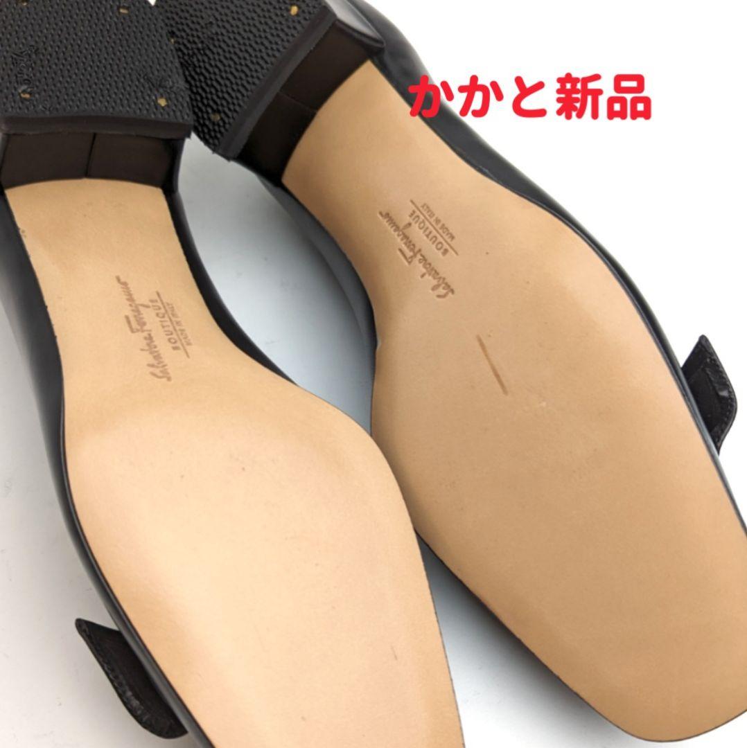 未使用さん♥フェラガモFerragamo ガンチーニパンプス 4D黒
