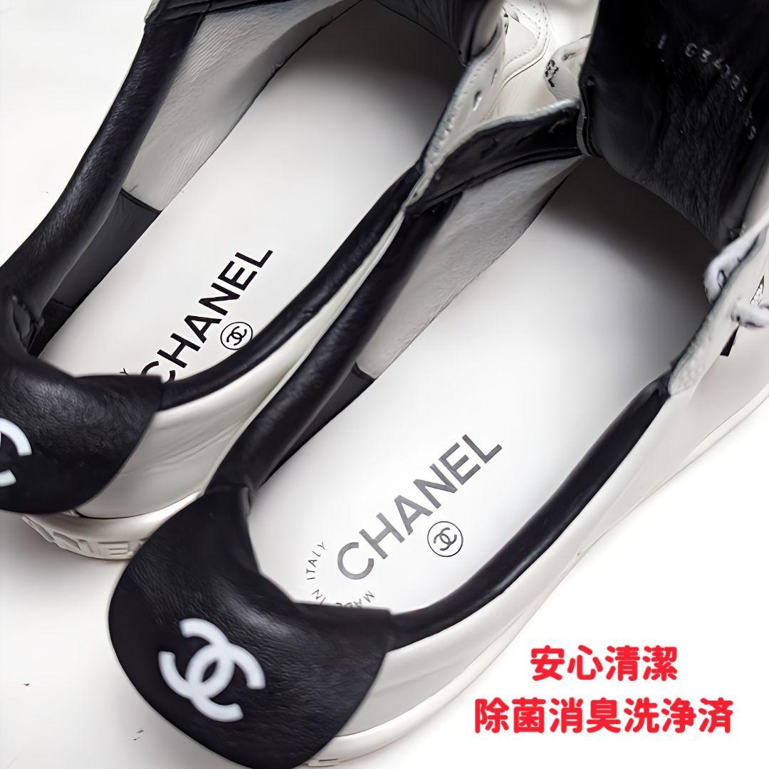 完売大人気 新品そっくりさん⭐CHANELシャネル ロゴスニーカー 39C