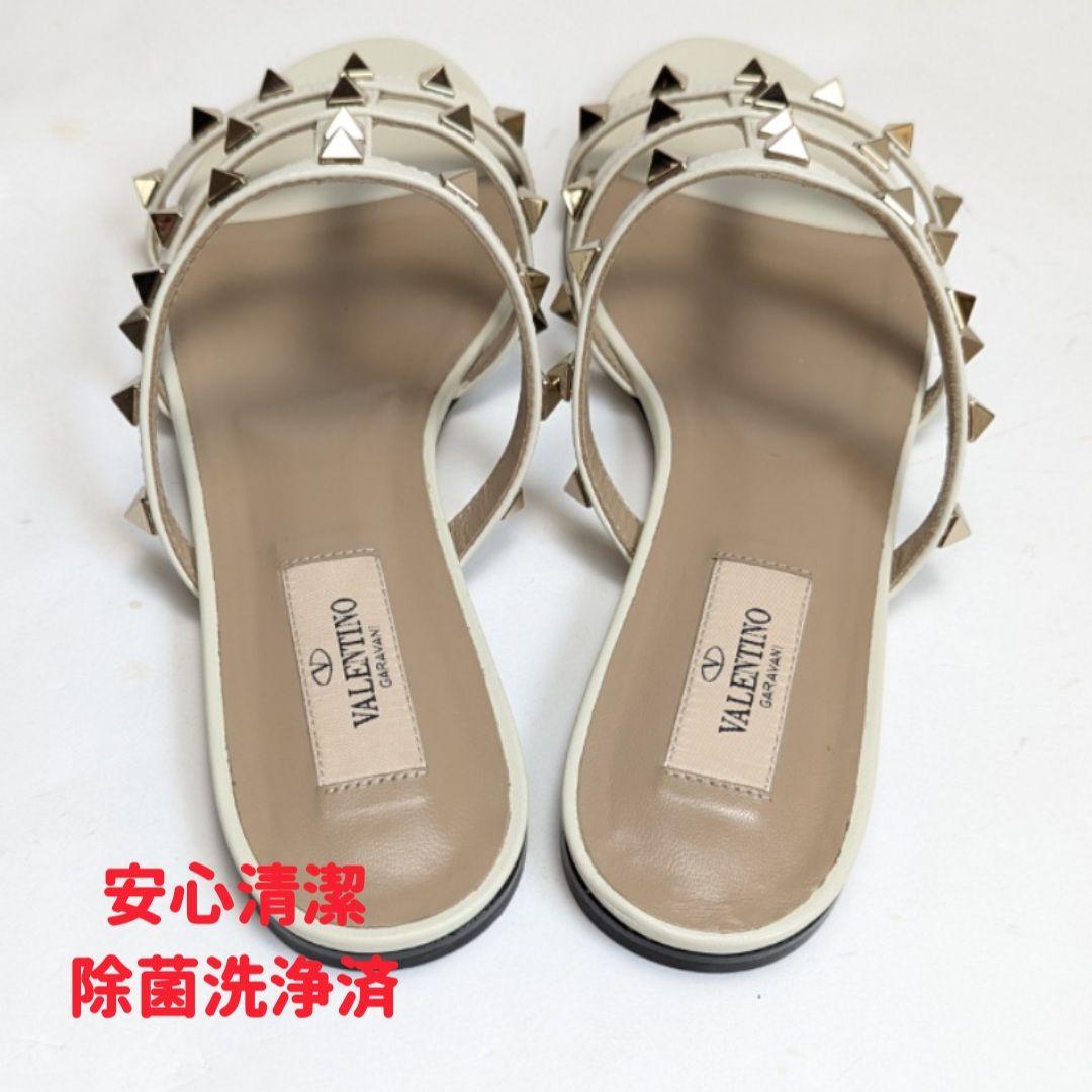 新品そっくりさん⭐ヴァレンティノガラヴァーニ ロックスタッズサンダル36
