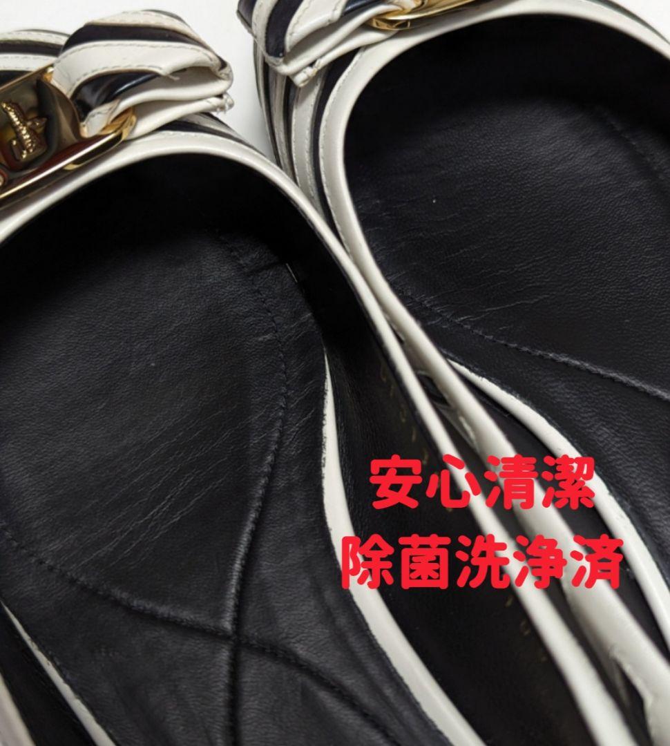 期間限定大特価⭐フェラガモFerragamo ヴァリナ ゼブラ 6.5D