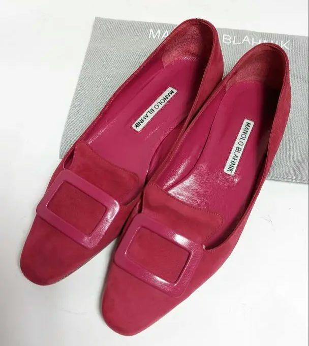 ピカピカ新品仕上⭐マノロブラニクPOZZUOLI スエード パンプス 約23