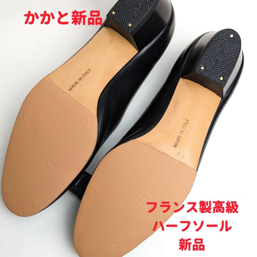 ピカピカ新品仕上⭐フェラガモFerragamo ヴァラパンプス 5 1/2C黒