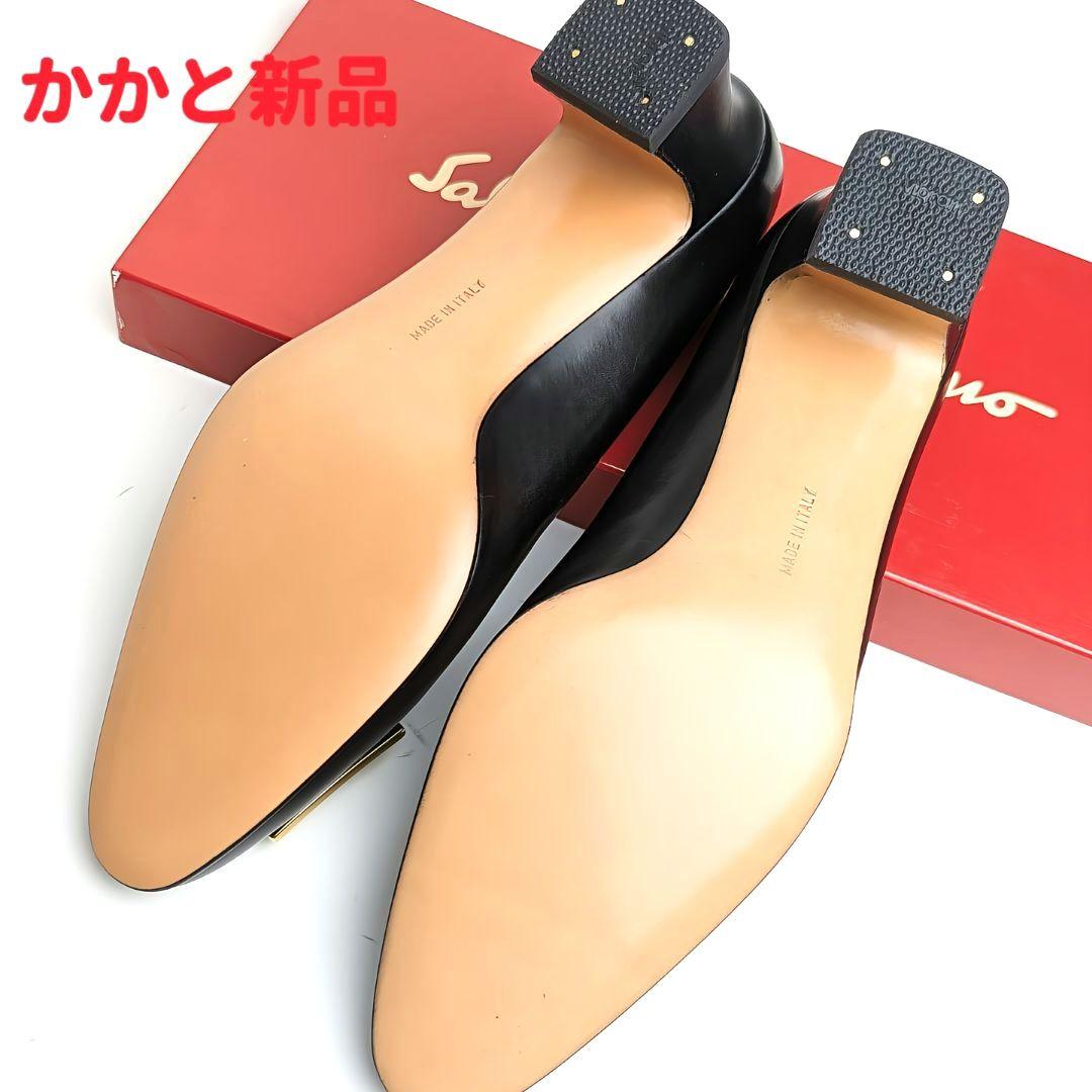 未使用美品♥フェラガモFerragamo ガンチーニパンプス7C DAYTIME