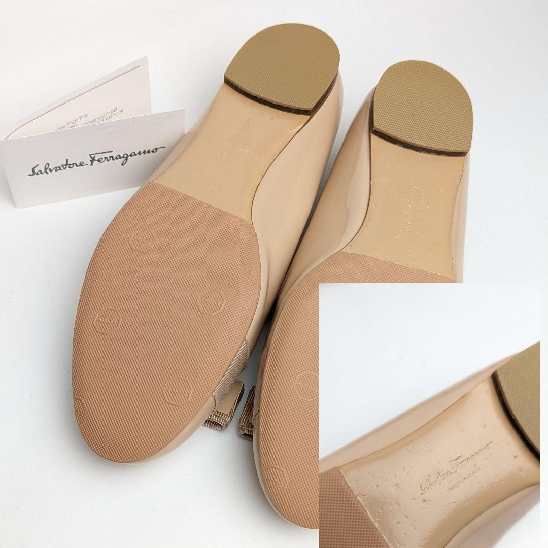 ピカピカ新品仕上⭐フェラガモFerragamo VARINAヴァリナパンプス6C