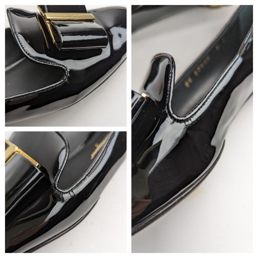 ピカピカ新品仕上⭐フェラガモFerragamo SARNO パンプス6C 黒