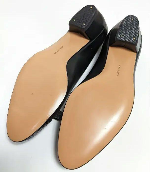 未使用美品♥フェラガモFerragamoダブルガンチー二パンプス22.5〜23黒