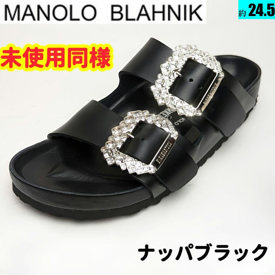 ダストバッグ付き新品☆Manolo BlahnikｘBirkenstockアリゾナサンダル 36