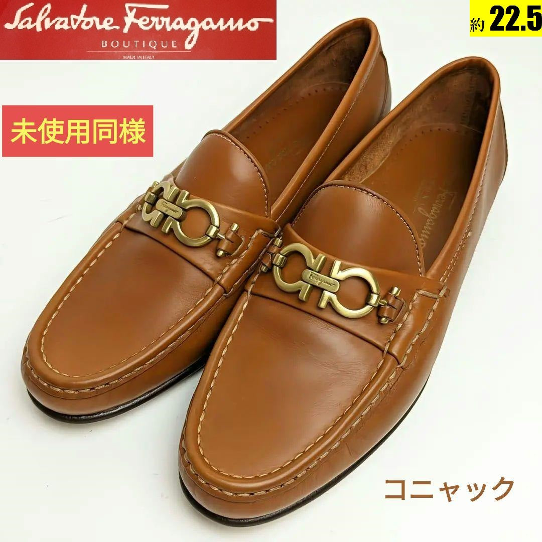 未使用同様美品♥フェラガモFerragamoガンチー二ローファー約22.5細目 – マダムひろの 高級ピカ靴✨店