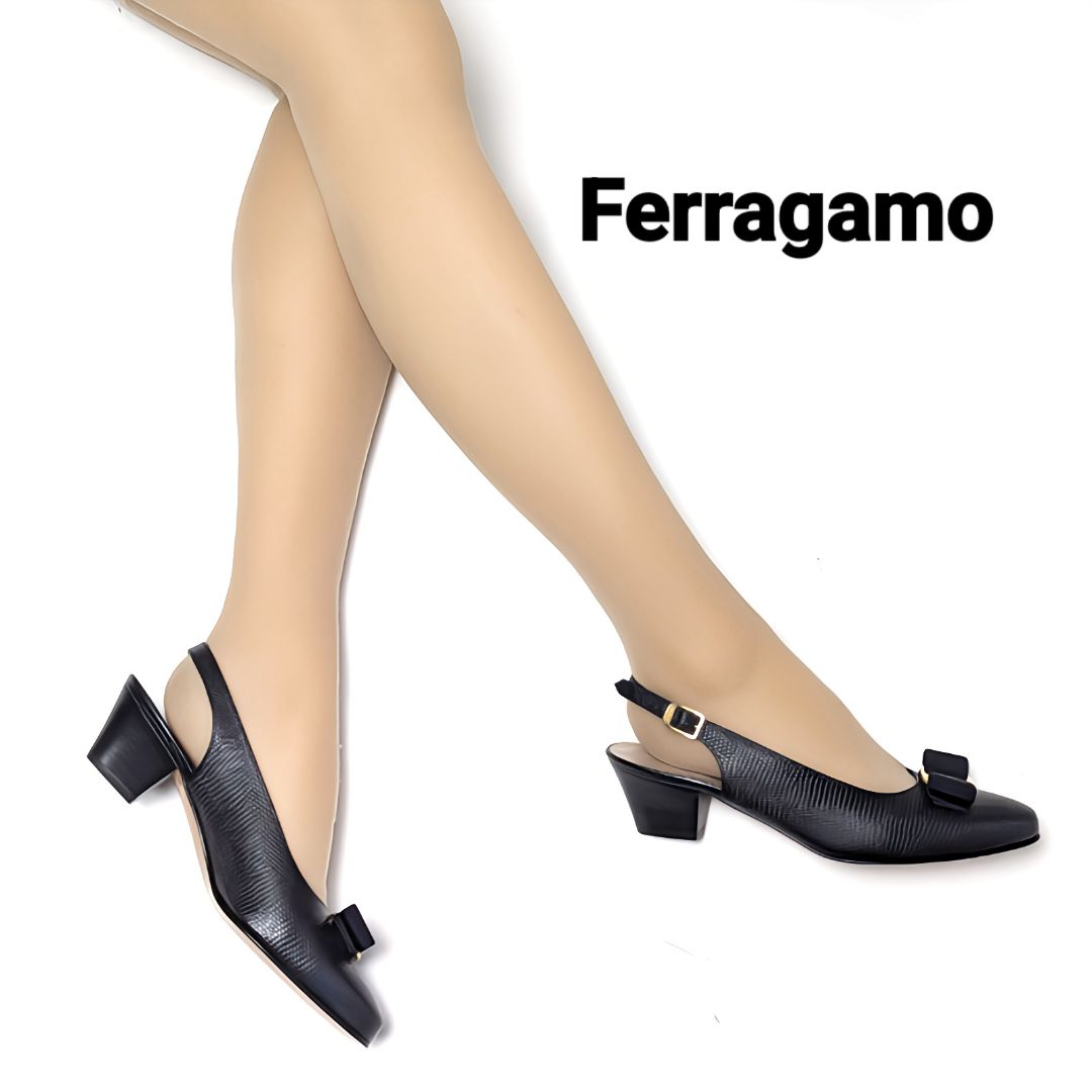 代引き人気 未使用さん♥フェラガモFerragamoヴァラ バックストラップ 