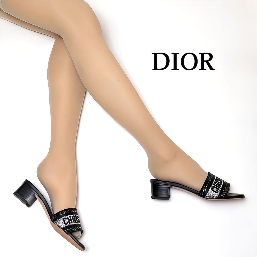 高級ライン新品そっくりさん⭐ディオールDior　DWAYミュールサンダル35.5