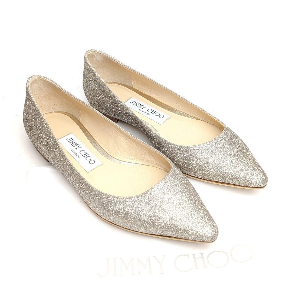 新品そっくりさん⭐ジミーチュウJIMMY CHOO　グリッターパンプス34.5