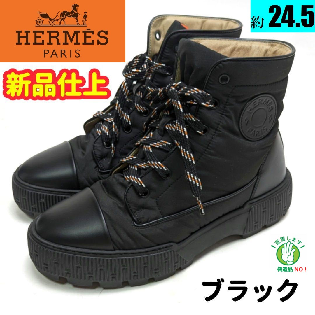 新品そっくりさん⭐エルメスHERMES　フレッシュ　アンクルブーツ　39　黒