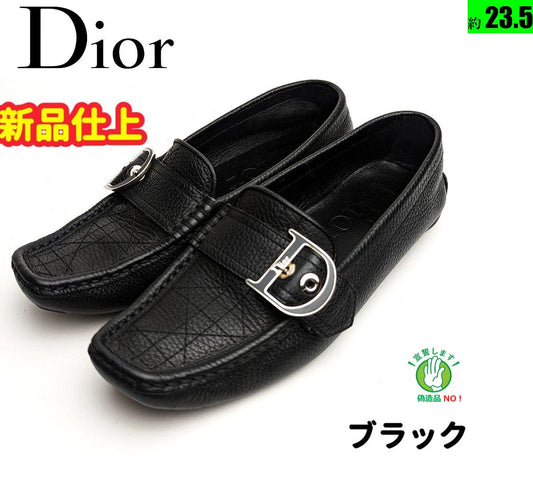 新品そっくりさん⭐Dior　ディオール　モカシン　ドライビングシューズ36.5黒