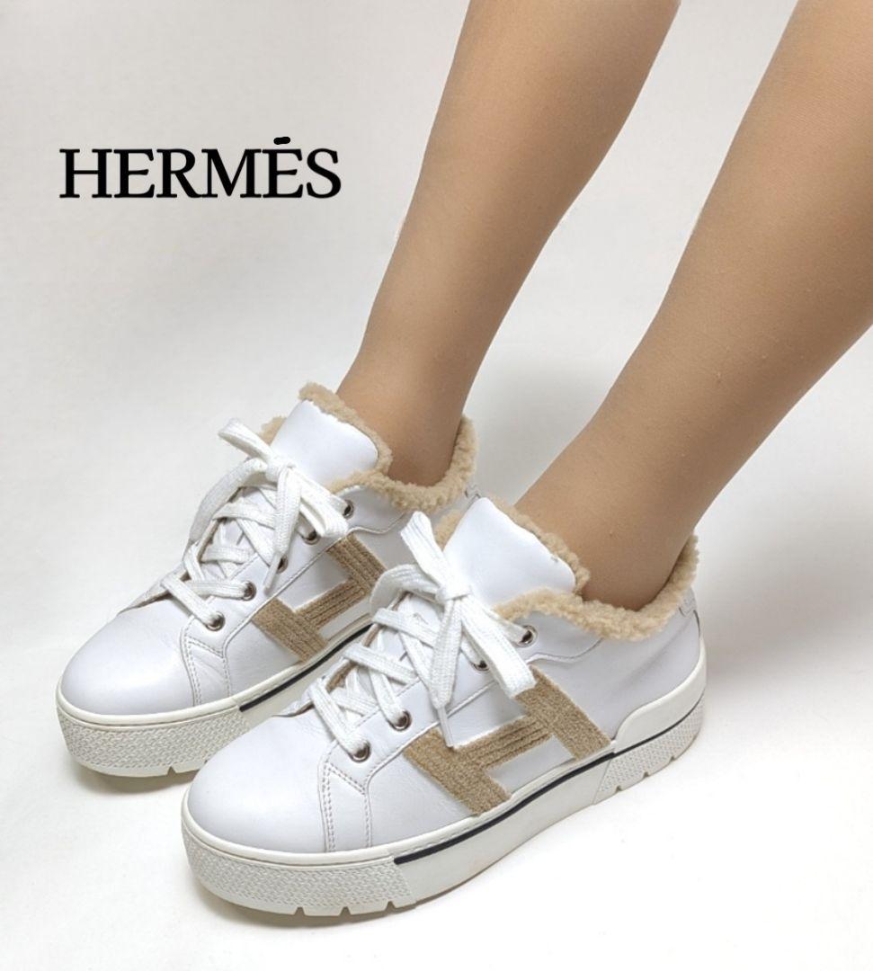 新品そっくりさん⭐エルメスHERMES　デア　スニーカー　36