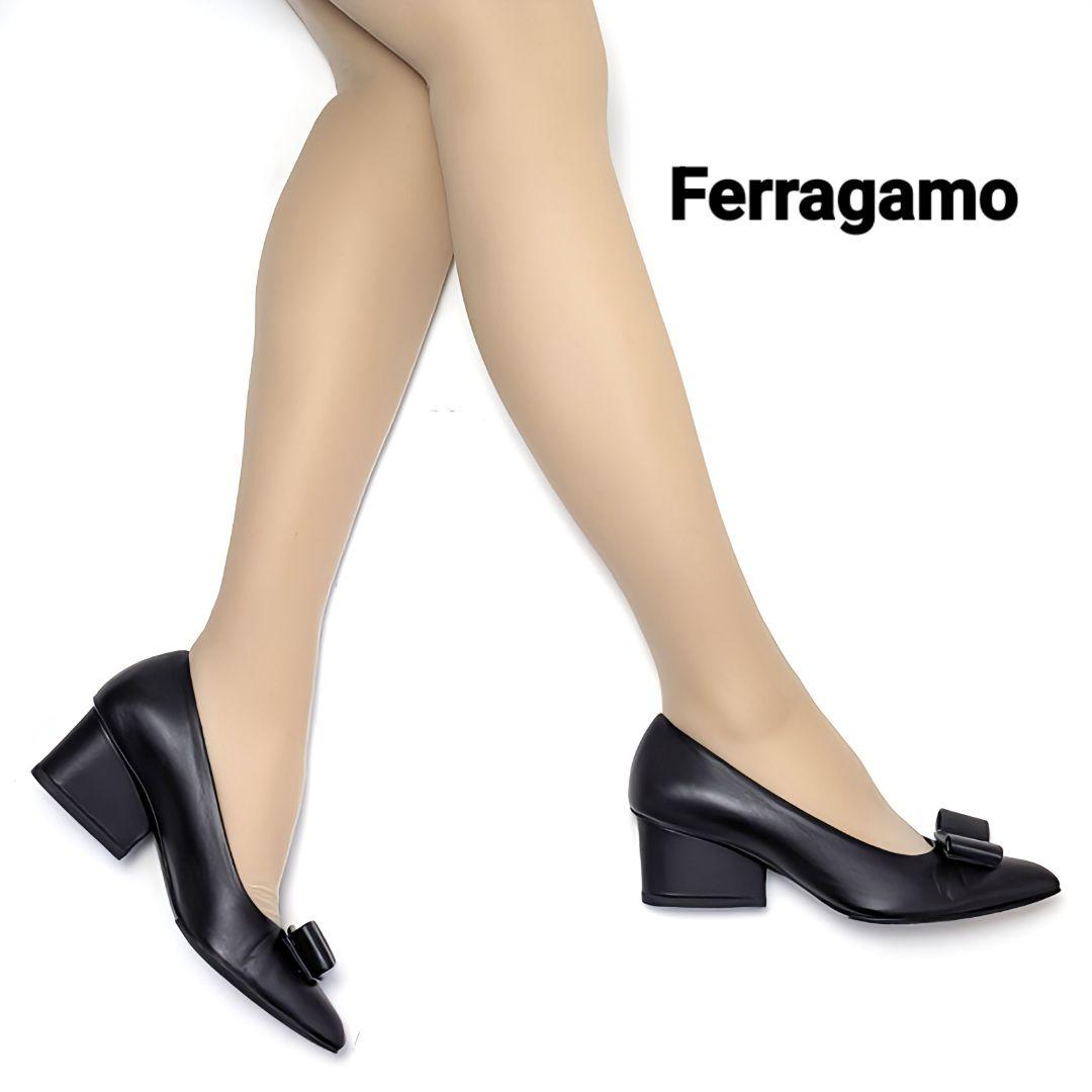 新品そっくりさん⭐フェラガモFerragamo　ヴィヴァVIVA　パンプス　6D