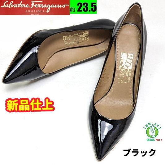 新品そっくりさん⭐フェラガモFerragamo　SUSIパテントパンプス6.5C