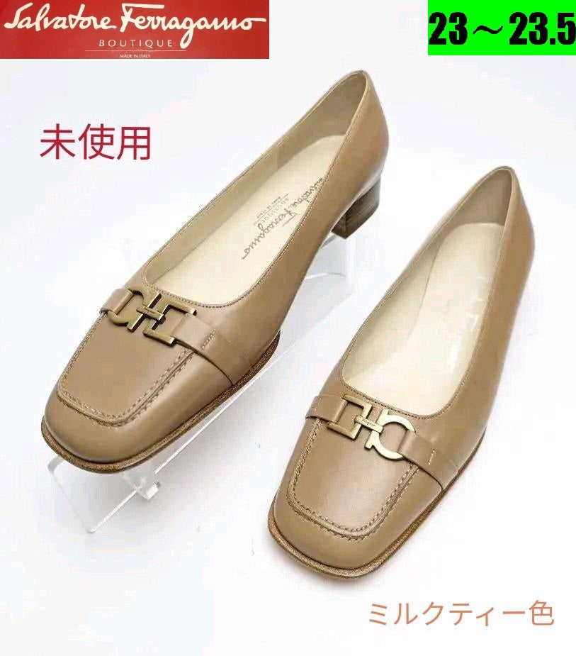 未使用美品♥フェラガモFerragamoLIVORNO パンプス 23～23.5