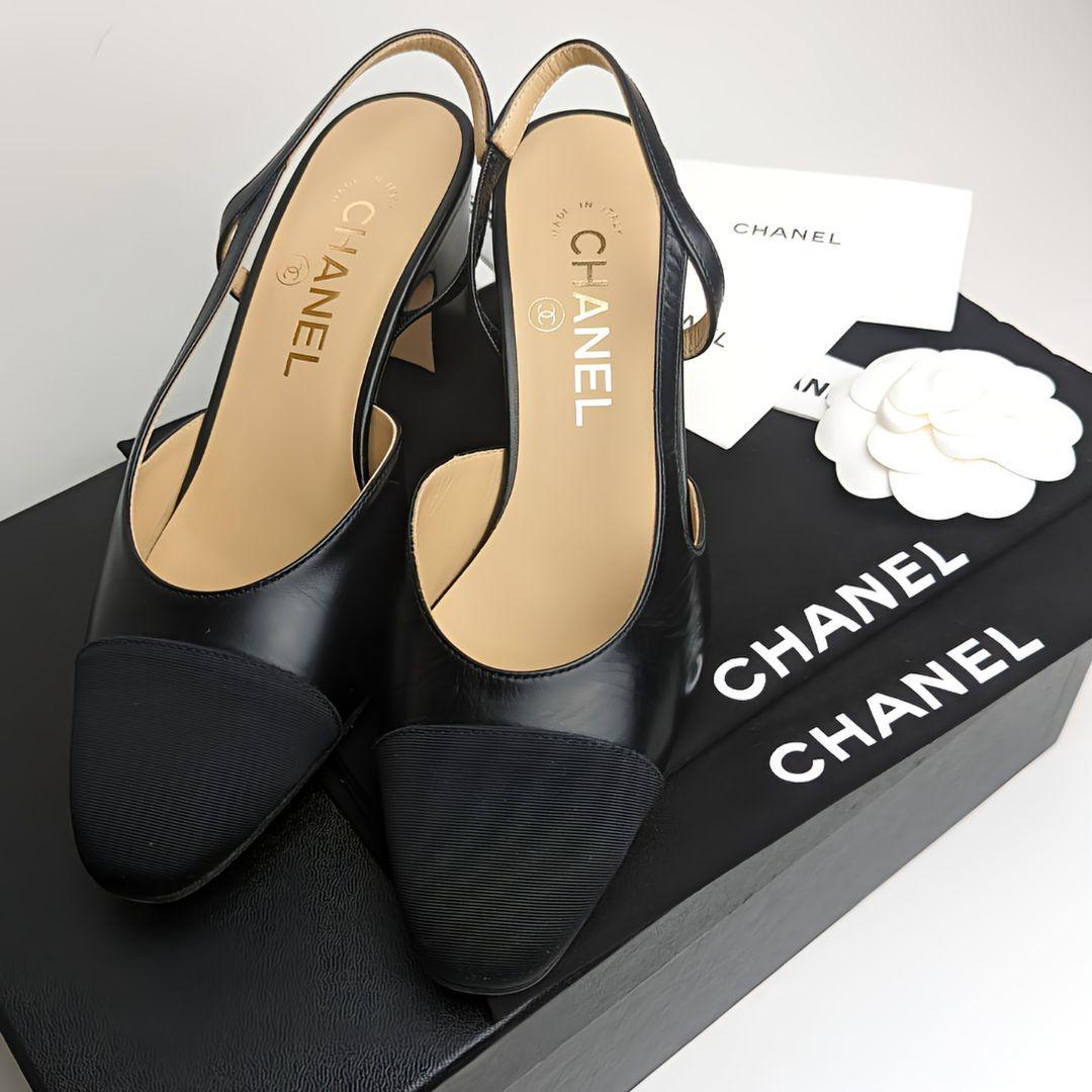 シャネル　CHANEL ブラック　パンプス　未使用