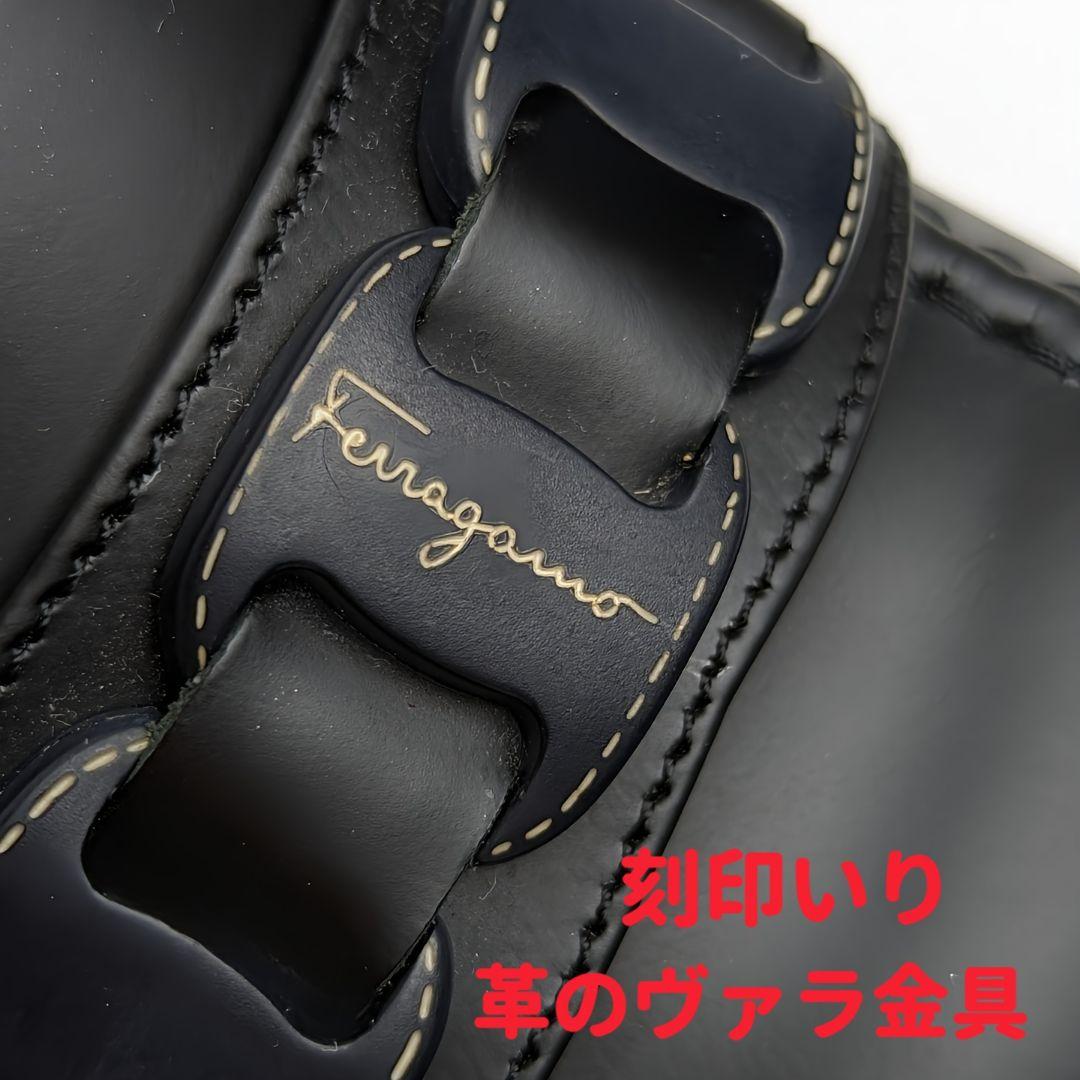 ピカピカ新品仕上⭐フェラガモFerragamoミニヴァラ パンプス6Cブラック ...