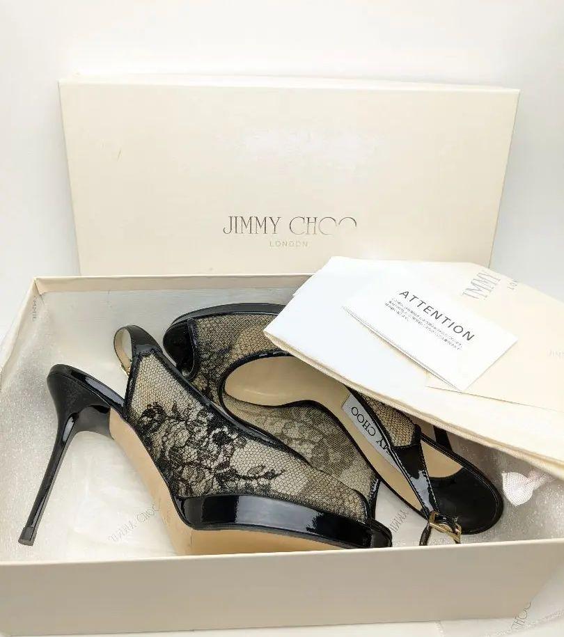 ピカピカ新品仕上げ⭐ジミーチュウJIMMY CHOO　LUNAサンダル約23.5