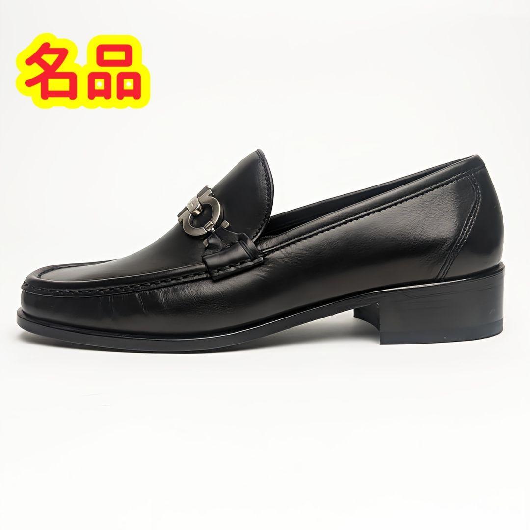靴Ferragamo 革靴 26.5cm  BLACK