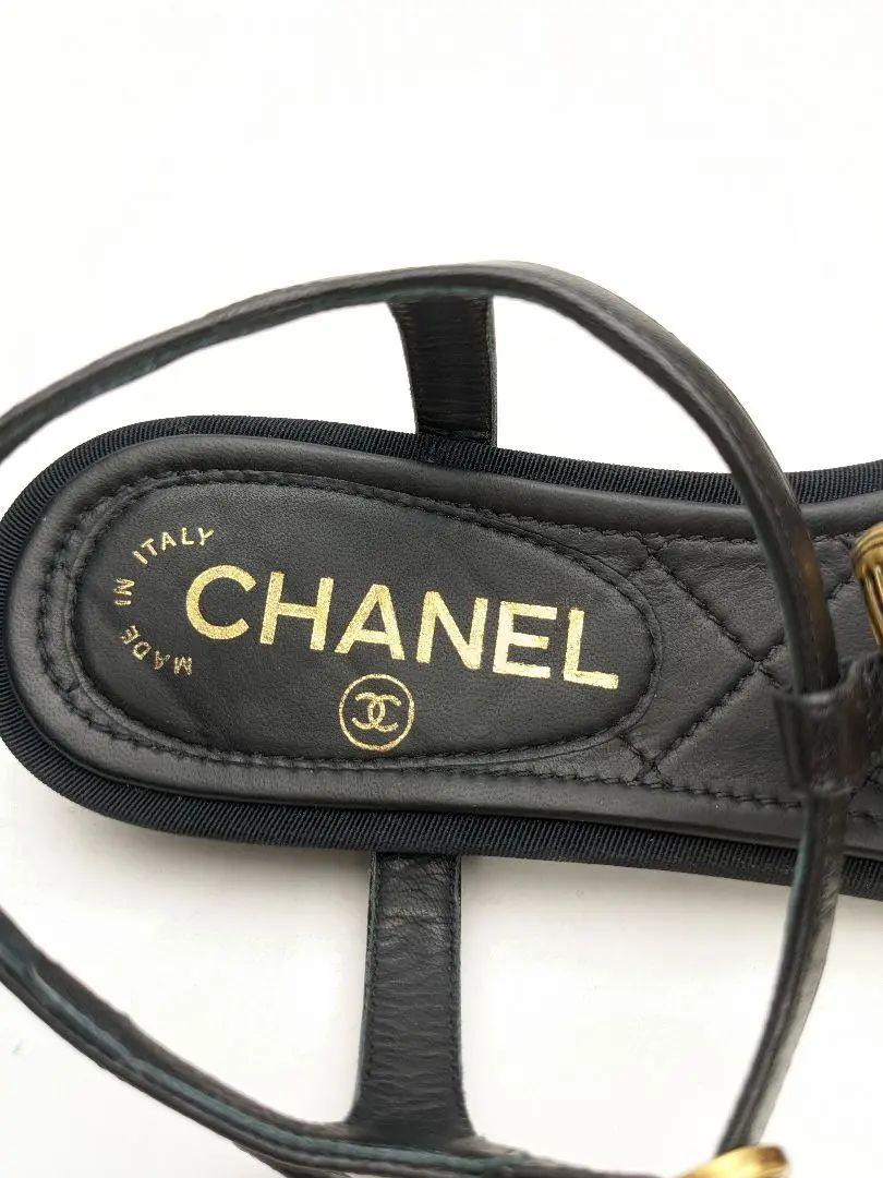 ピカピカ新品仕上⭐CHANELシャネル ココマーク エスパドリーユサンダル39C-